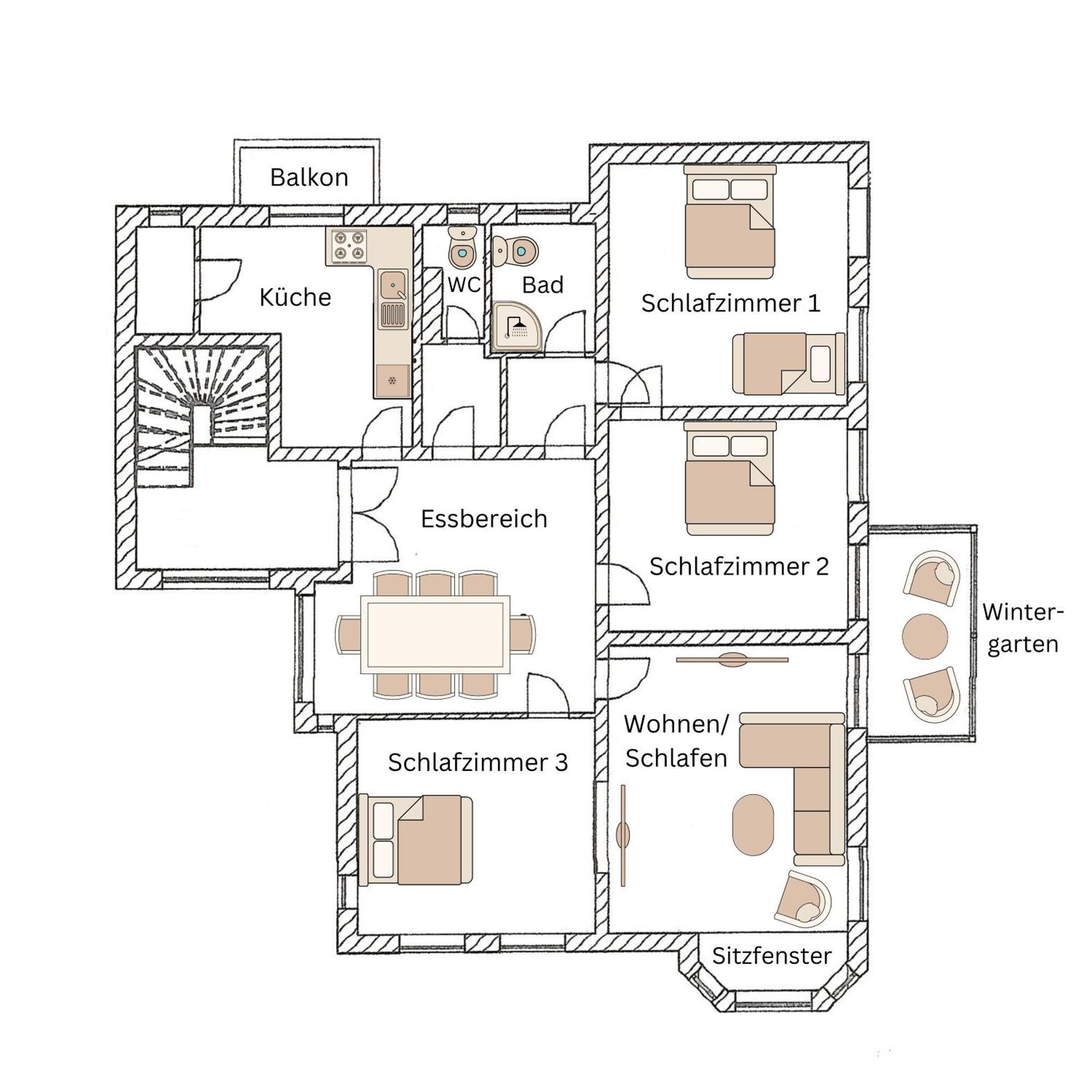 Apartment Modern Boho Auf 145qm, Strandnah & Familienfreundlich *